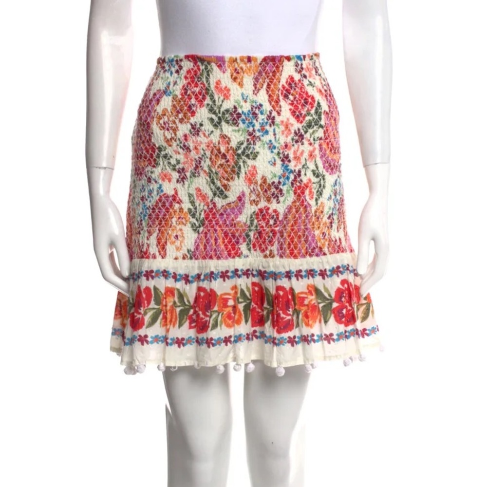FARM RIO Floral Print Mini Skirt sz M NWOT - Picture 3 of 13